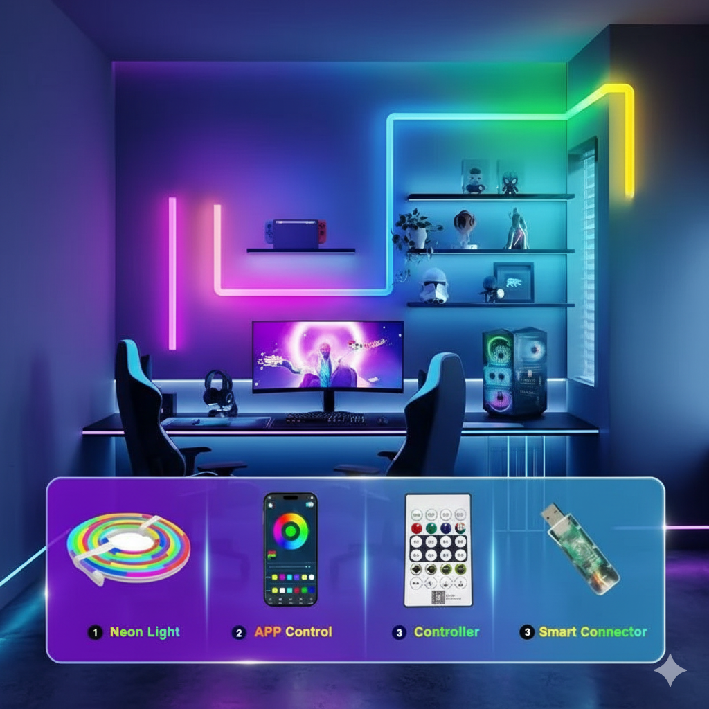 Smart RGB Neon LED Strip Lights